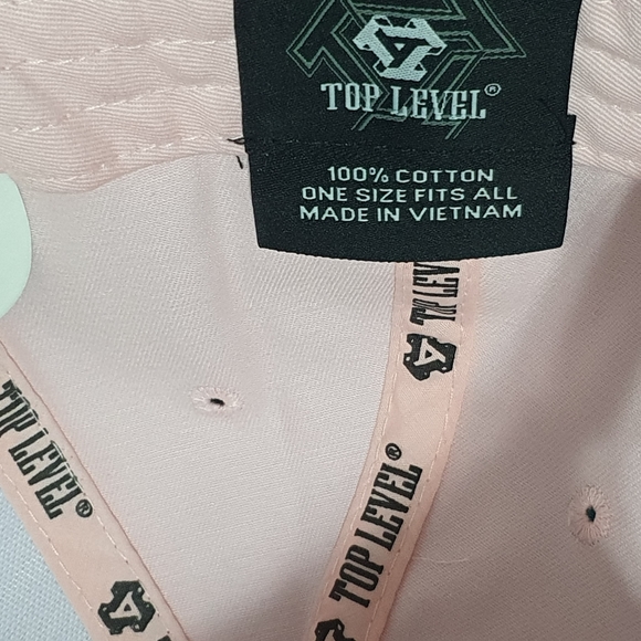 Top Level Smiley Face Snapback Adjustable Basketball Cap Pink New With Tags. - Picture 6 of 6